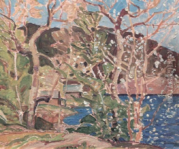 Spring Oil Painting - Franklin Carmichael