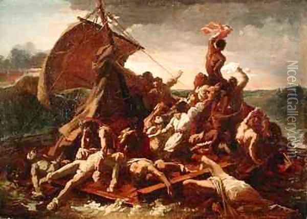 Study for The Raft of the Medusa 2 Oil Painting - Theodore Gericault