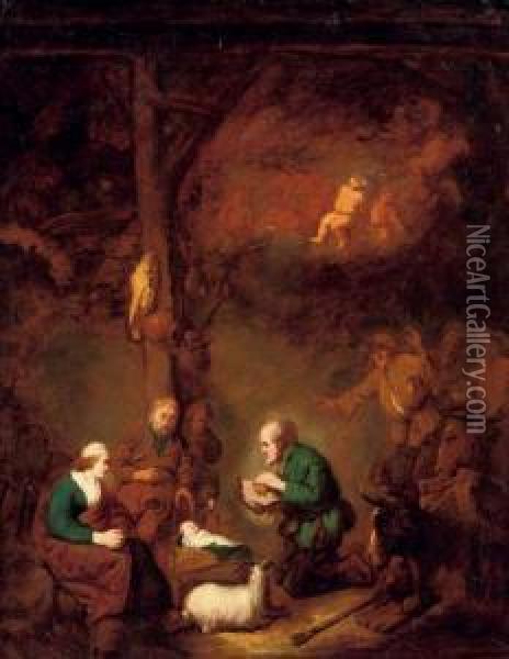 The Adoration Of The Shepherds Oil Painting - Benjamin Gerritsz. Cuyp