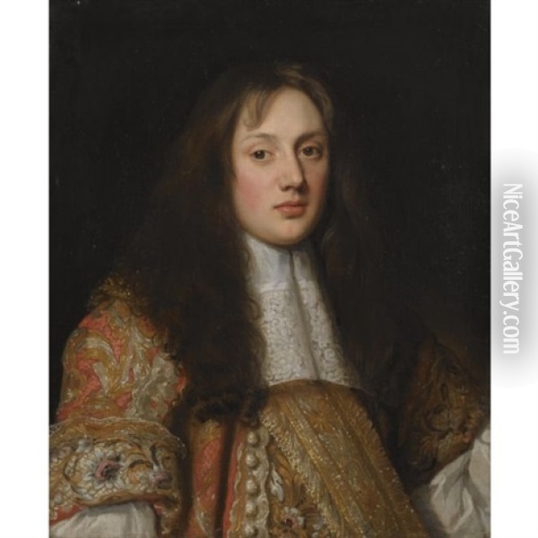 Portrait Of The Hon. Charles Bertie Oil Painting - John Hayls