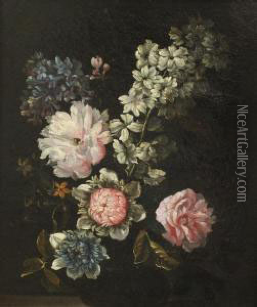Still Life Of Flowers Oil Painting - Abraham Mignon