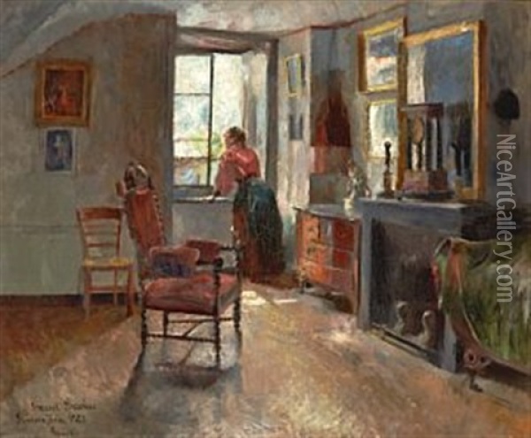 Pinseaften Oil Painting - Harriet Backer