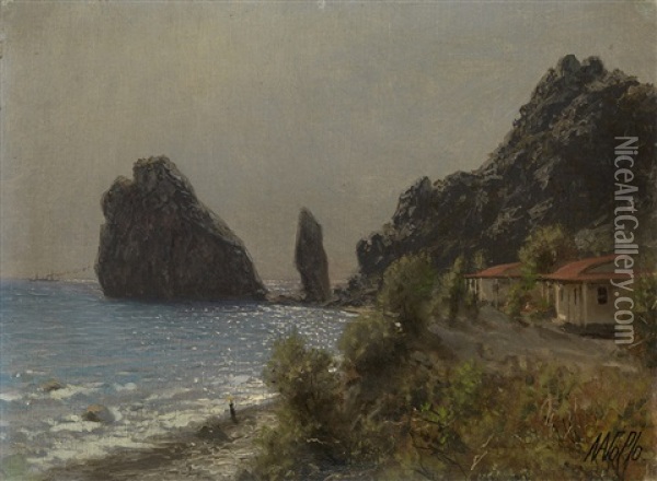 Coast Of Simeiz, Crimea Oil Painting - Lev Felixovich Lagorio