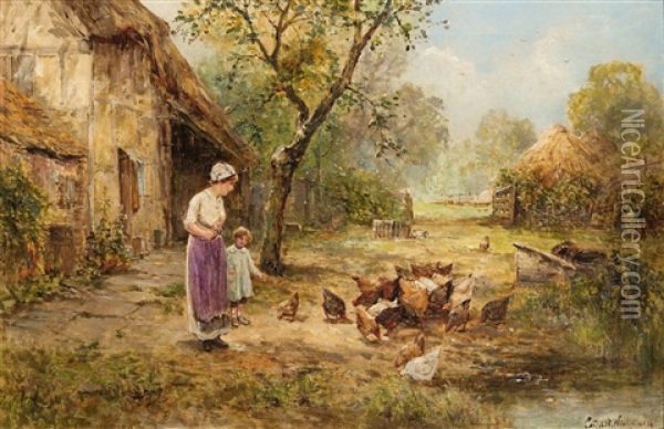 Kanonen Kors Fram Oil Painting - Ernest Walbourn