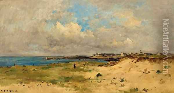 Vue de Quiberon Oil Painting - Pierre-Emmanuel Damoye