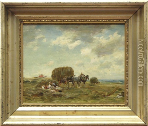 Figures In A Pastoral Landscape Oil Painting - William Darling McKay