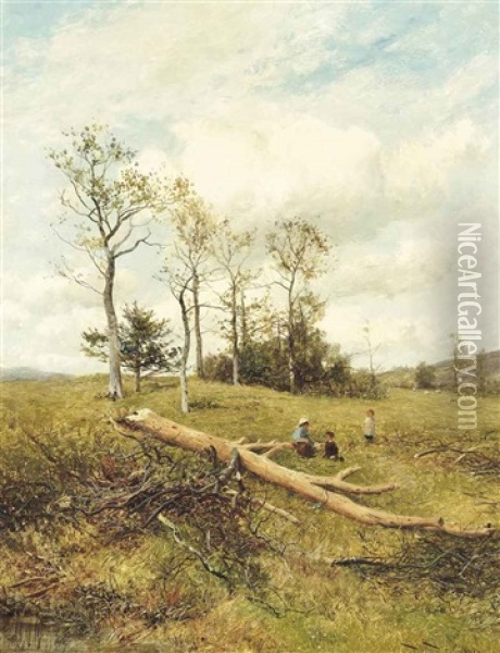 A Spring Day Oil Painting - David Bates