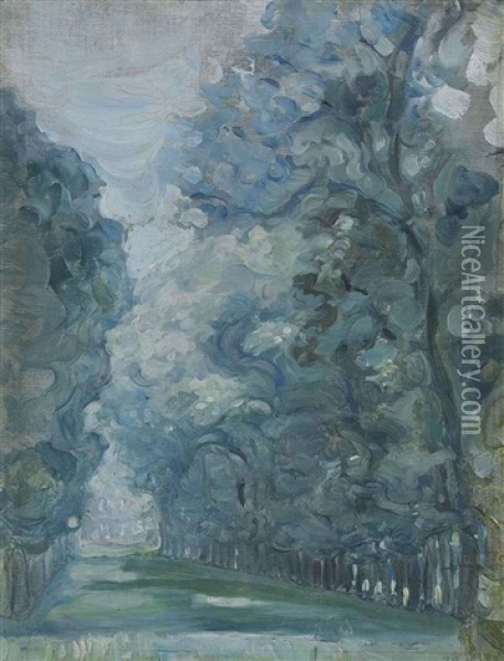 Allee D'arbres Oil Painting - Maria Vasilevna Jakunchikova