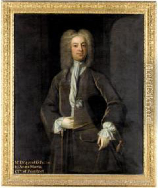 Portrait Of William Draycott Of Chelsea Oil Painting - Charles Jervas