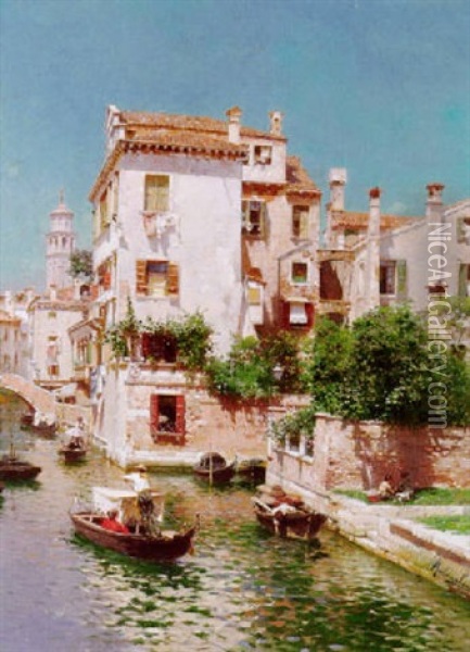 Venice Oil Painting - Rubens Santoro