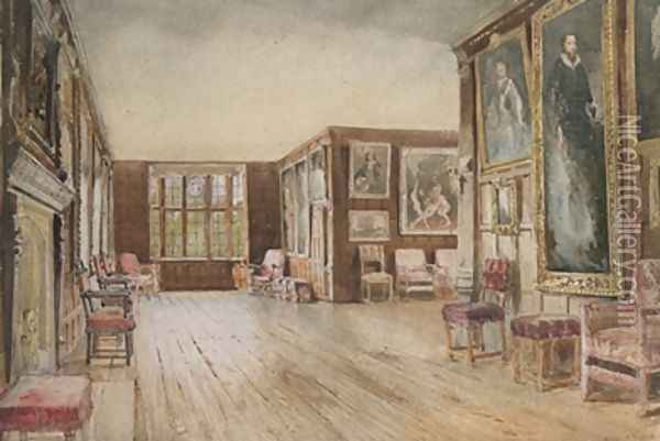 The Leicester Gallery Knole House Oil Painting - David Hall McKewan