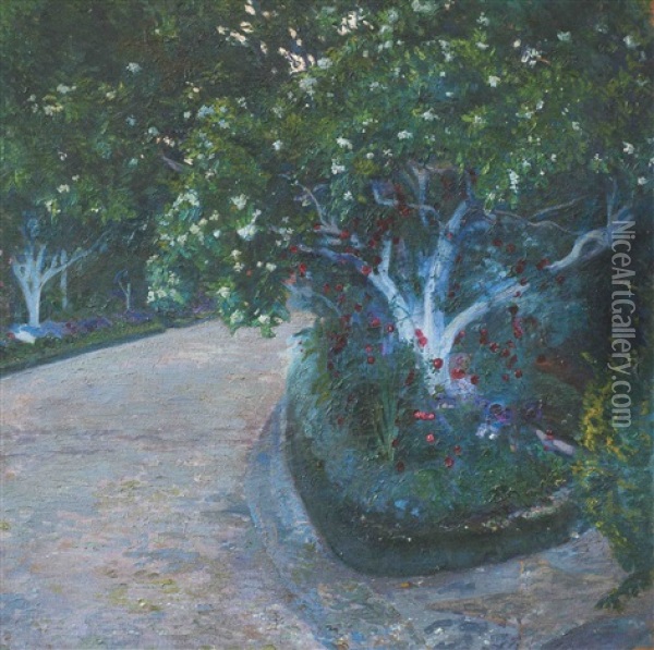 Rincon Del Prado Oil Painting - Pedro Blanes Viale