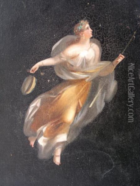 Allegorie De La Nuit Oil Painting - Michaelangelo Maestri