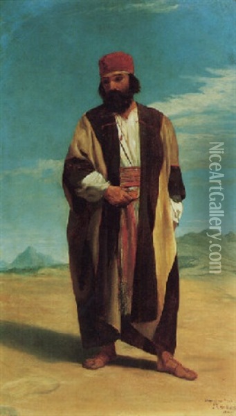 An Arab Oil Painting - John Rogers Herbert