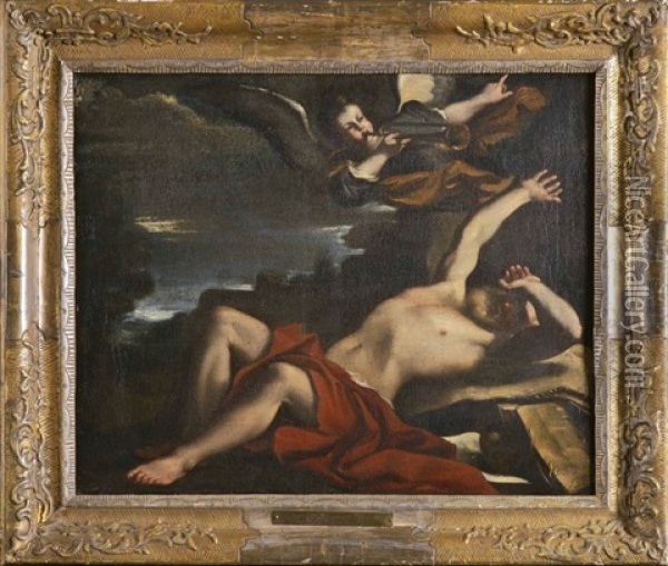 Die Vision Des Heiligen Hieronymus Oil Painting -  Guercino