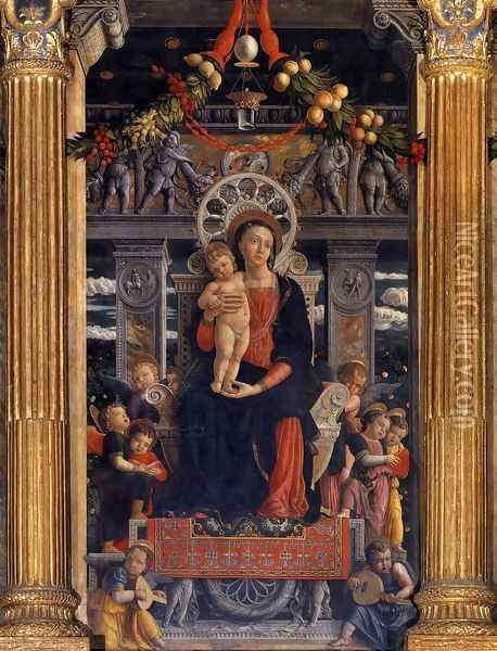 San Zeno Polyptych (central panel) Oil Painting - Andrea Mantegna