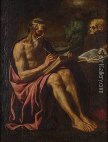 San Jeronimo Penitente Oil Painting -  Caravaggio