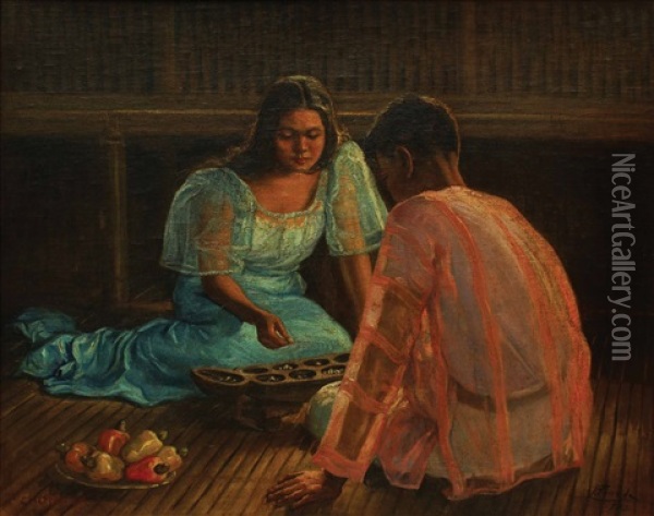 Chongka Oil Painting - Jorge Pineda