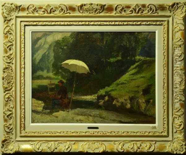 Ohne Titel Oil Painting - Charles (Jean-Ch. Ferdinand) Humbert