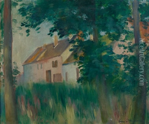 Maison A Precy-sur-seine, 1922 Oil Painting - Henri Ottmann