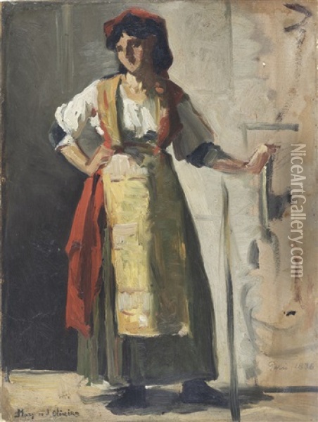 Figura Femenina Oil Painting - Joao-Marques de Oliveira