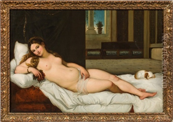 Resting Venus Oil Painting -  Titian