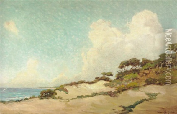 Dunes Along Monterey Oil Painting - Granville S. Redmond