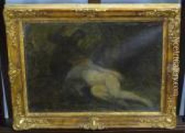 Hommage A Fragonard Oil Painting - Honore Daumier