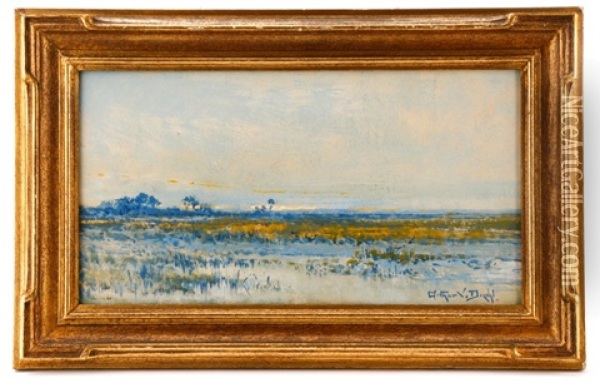 Marsh Landscape Oil Painting - Arthur Vidal Diehl