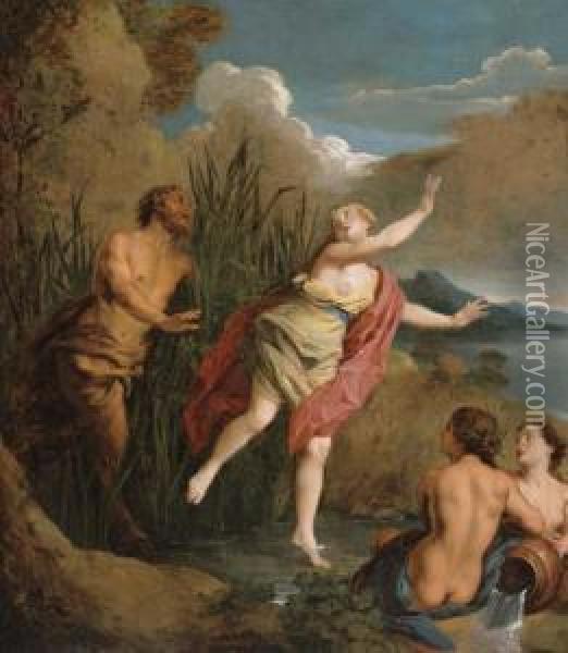 Pan And Syrinx Oil Painting - Jean Francois de Troy