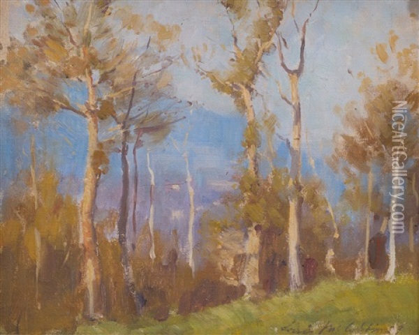 View Through The Trees Oil Painting - Louis Mccubbin