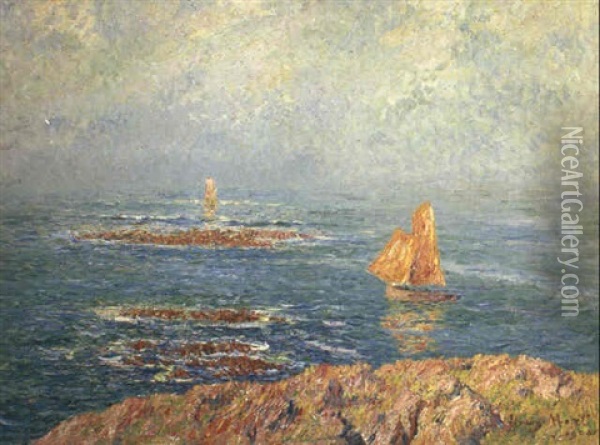 Matinee D'ete En Bretagne Oil Painting - Henry Moret