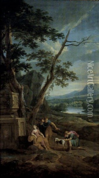 Klassische Landschaft Oil Painting - Jan Frans van Bloemen