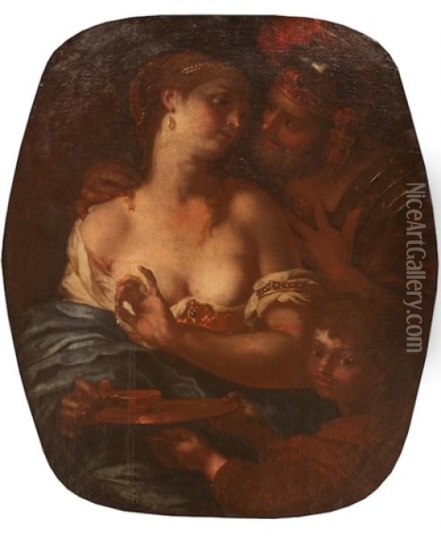 Mars, Venus Et Cupidon Oil Painting - Johann Carl Loth