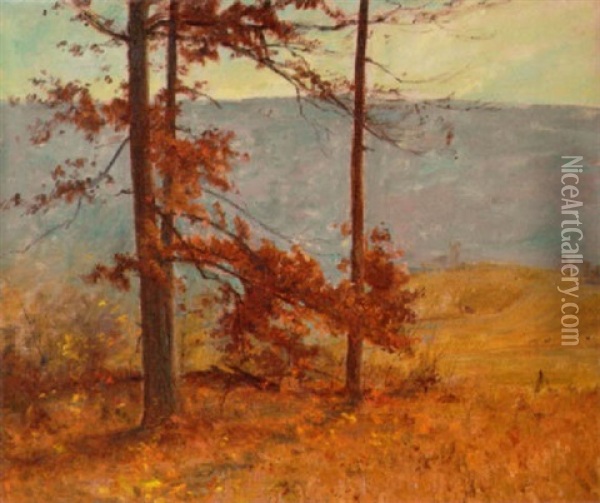 Autumn Landscape Oil Painting - Walter Clark