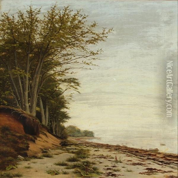 Beach Scene Oil Painting - Thorvald Groth