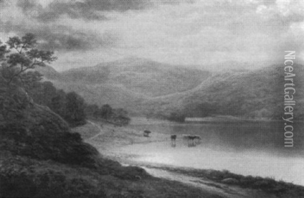 Thirlmere, Westmorland Oil Painting - William Mellor