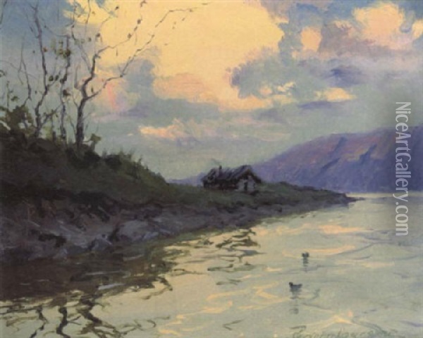 The Lower Susitna Oil Painting - Sydney Mortimer Laurence