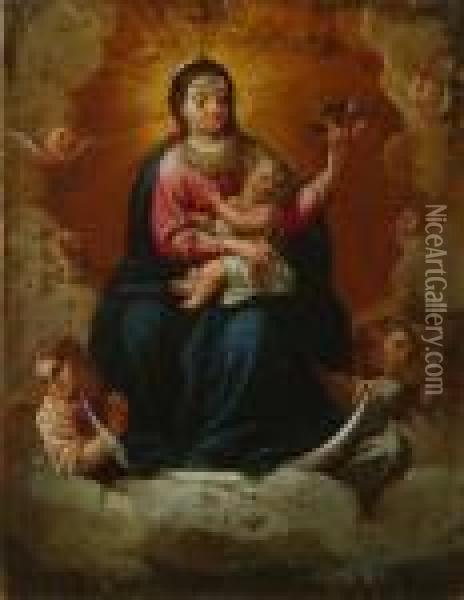 The Virgin In Glory Oil Painting - Bartolome Esteban Murillo