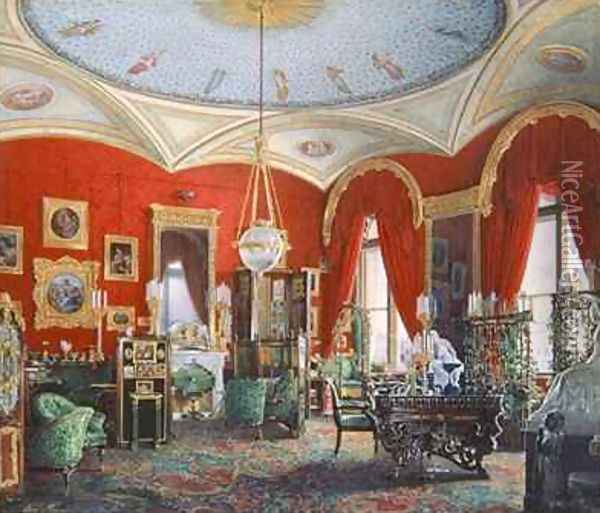 Interior of the Winter Palace Oil Painting - Eduard Hau