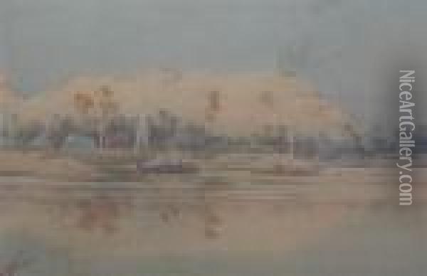 On The Nile Oil Painting - Augustus Osborne Lamplough