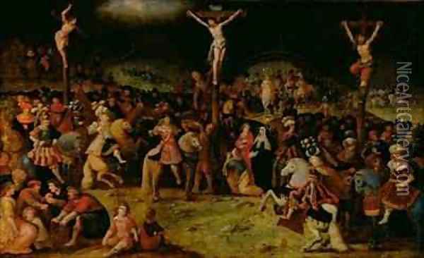 The Crucifixion Oil Painting - Frans the younger Francken