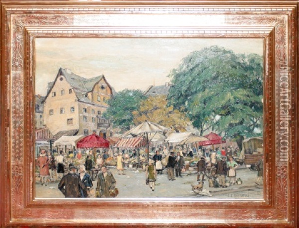 Street Scene Oil Painting - Jean Francois Raffaelli