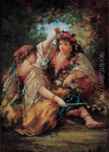 Turkey Woman Oil Painting - Louis Devedeux