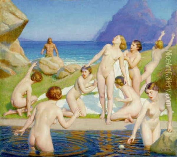 Nausicaa Oil Painting - William McGregor Paxton