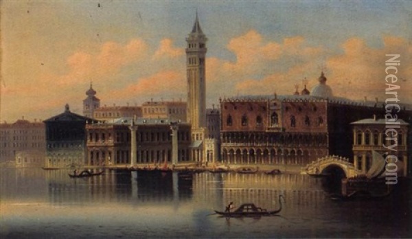 Blick Auf Venedig Oil Painting - Pietro de Amoretty