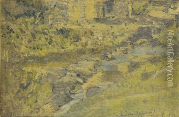 Study For Rushford Mill, Devon Oil Painting - Walter Sickert