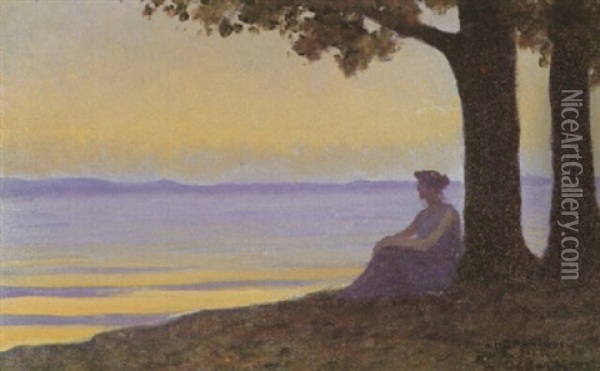 Solitude Oil Painting - Alphonse Osbert