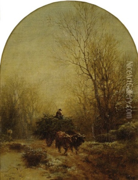 A Full Wagon Oil Painting - Albert Fitch Bellows