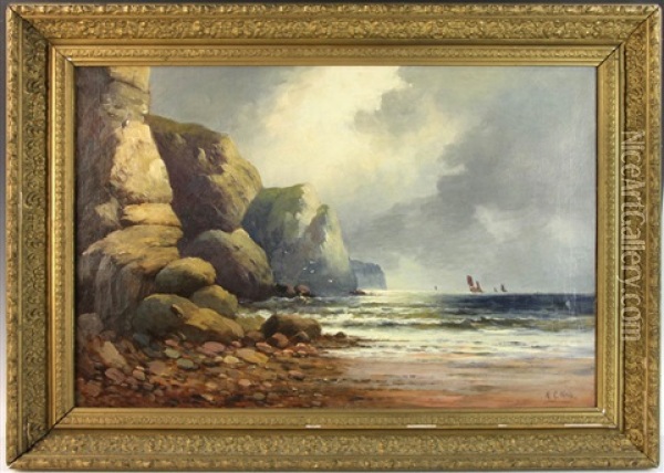 Kustenlandschaft Oil Painting - W.G. Webb